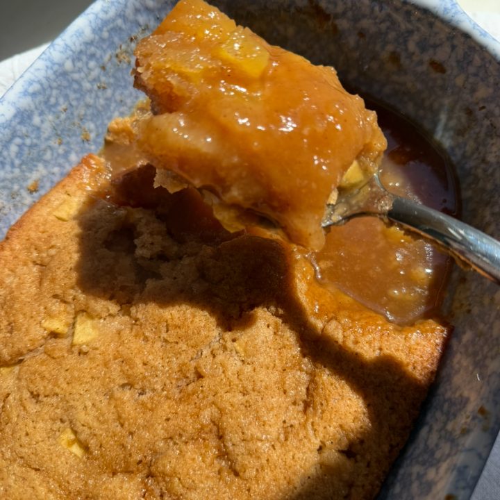 Apple Cider Caramel Pudding Cake