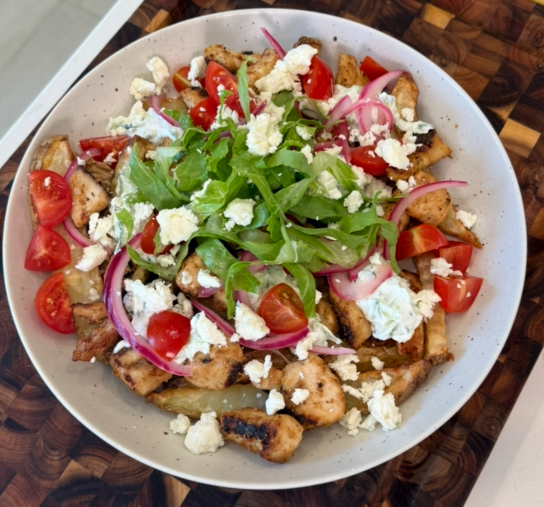 Chicken Souvlaki French Fry Bowls featured image