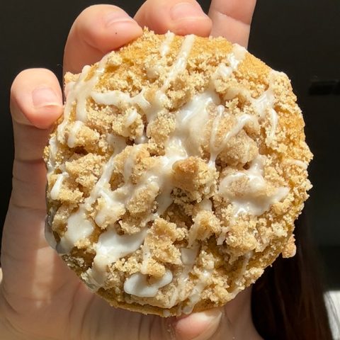 Pumpkin Muffin Top Cookies with Chunky Streusel