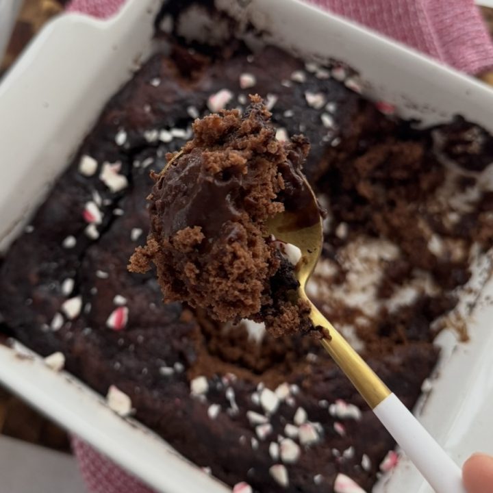 Peppermint Chocolate Pudding Cake