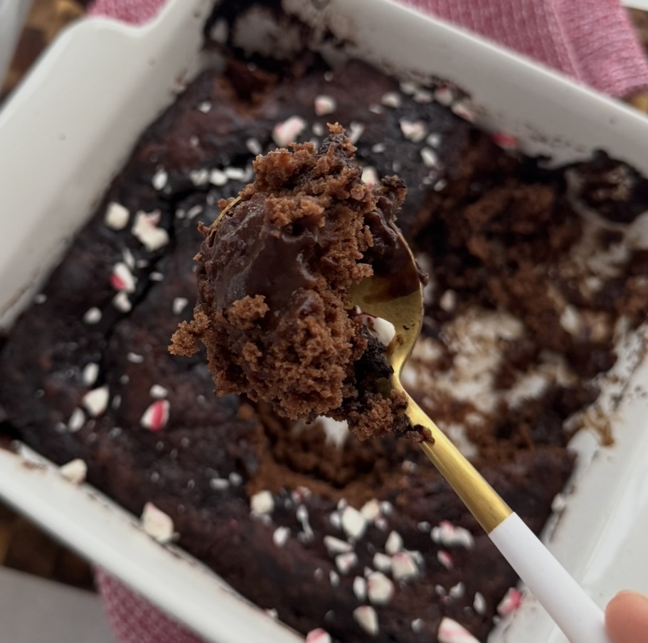 Peppermint Chocolate Pudding Cake