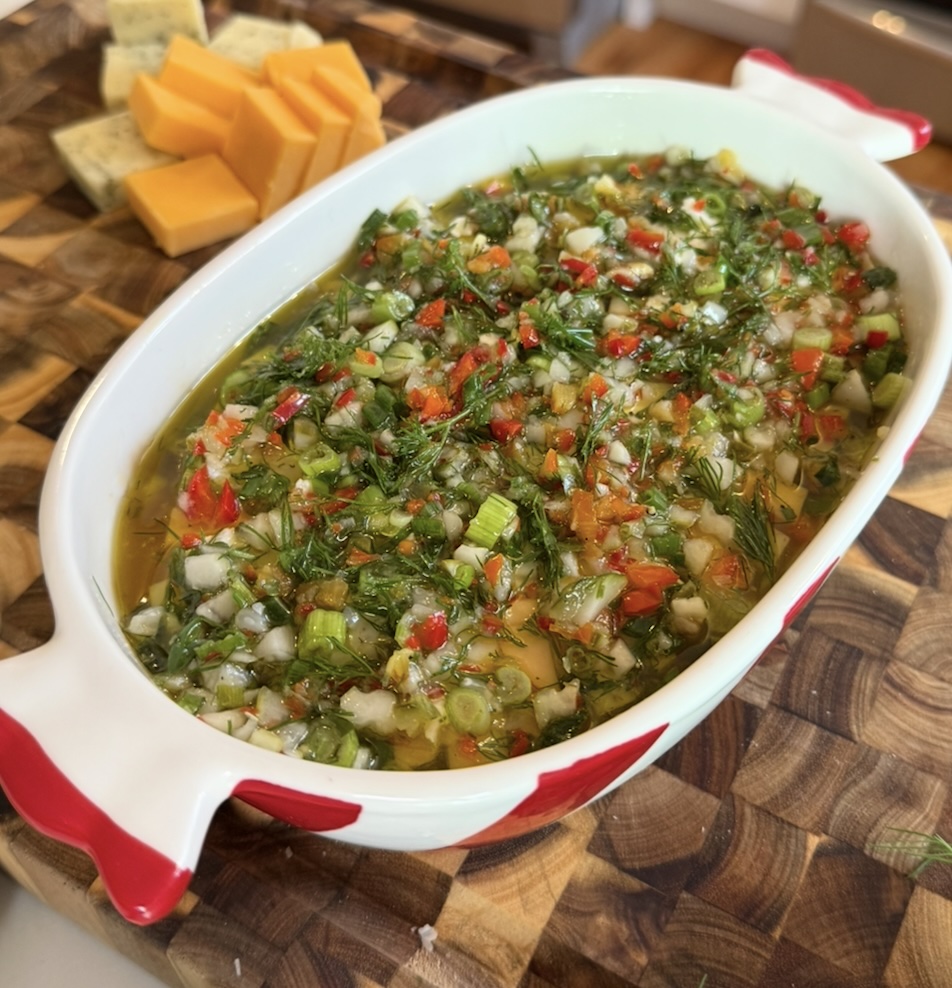 pickle marinated cheese featured image pickle marinated cheese featured image